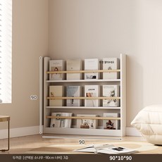 슬림 벽선반 책장 책꽂이 진열 수납 선반형 거실 침실 인테리어, 1단, G_90cm 폭 5층 소나무