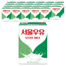 서울우유 멸균 흰우유, 200ml, 24개