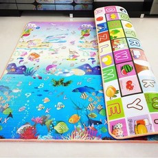 게임 카펫을위한 활동 매트 장난감을위한 비 독성 체육관, 180x150x1cm, 2 Double sided pattern