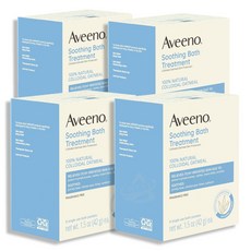 Aveeno 아비노 순한 건성피부용 오트밀 입욕제 8개입X4팩 총32회분 Soothing Bath Dry Eczema, 42g, 4개