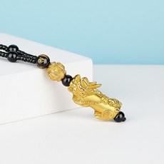 비휴목걸이 재물운 패션 부적 독특한 염주 남자목걸이