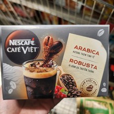 [ NEW ] 베트남 NESCAFE cafe viet 아라비카 & 로부스타 블랙커피 카페비엣 Arabica&Robusta black Nescafe, 16g, 2개, 12개입, 16g