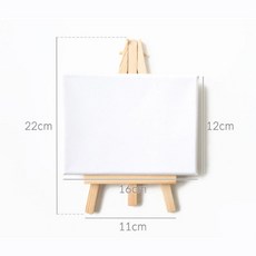 아동부 작은그림 작품 전시 16x12cm 미니캔버스 이젤 세트 캔버스천 미술반 DIY 회화그림