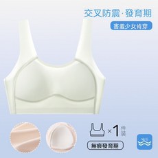 少女成長期冰絲透氣運動內衣 初高中學生專用防震無鋼圈