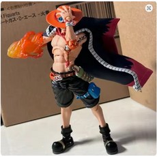 [원피스 피규어] 포트가스 D 에이스 18cm 애니메이션 PVC 관절형 액션 피규어, 1개