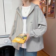 夏季薄款防曬衣外套男潮流戶外速乾連帽防紫外線寬鬆風衣