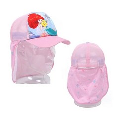 [아우트_63]머메이드 수영썬캡 플랩캡 여아 썬캡 수영모자