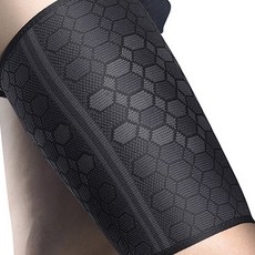 에코벨 허벅지 슬러브 아대 압박 밴드 보호대, 블랙, 2개