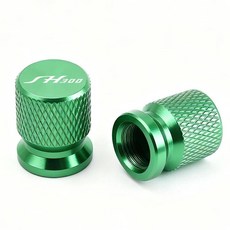 오토바이 내구성 휠 타이어 알루미늄 밸브 캡 스템 커버, 6. Green, 1개