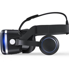 VR고글 메타 3D 헤드셋 가상현실 게임 헬멧 게이머 초점 방지 가능 휴대폰용, 1개, 7세대 고급 +블루투스+이어폰