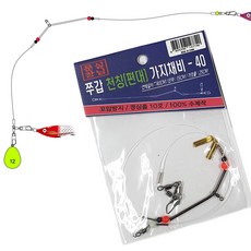 문 쭈갑 천칭편대 가지채비 수제 자작 쭈꾸미 갑오징어채비 10개입, 1세트