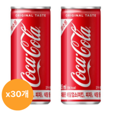 코카콜라 캔 업소용 245ml, 30개