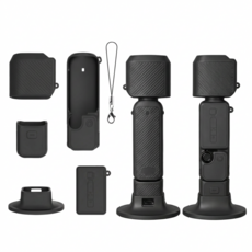 DJI Osmo Pocket 4 실리콘 컬러 보호 케이스, 1개, 포켓 4 블랙 보호 케이스