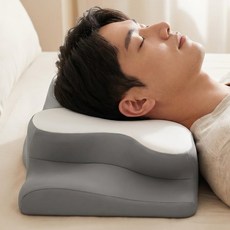 옆잠베개 옆으로자는 경추베개 메모리폼베개 목지지 편안한 숙면베개, 1개, 그레이