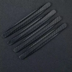 유니버설 전면 범퍼 코너 보호대 가드 자동차 충돌 방지 장식 스트립 액세서리, 02 Black-4pcs