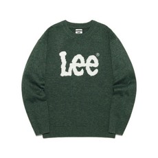 LEE 빅 로고 니트 그린 366258