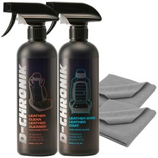 디크로닉 레더클린 500ml 가죽 세정제 시트 클리너 소파 청소 타월, A-2 레더클린 500 세트, 1세트
