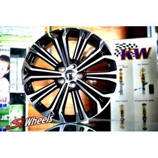 FK鋁圈 17吋 5/100 EP51093 亮黑底車面鋁圈, 1個