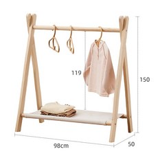 원목 아기옷 행거 유아복 우드 아기방 꾸미기 키즈 옷걸이, J. 100x150 (이미지참고), 1개