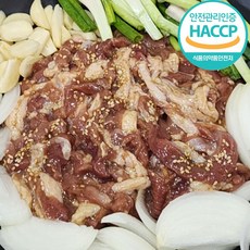 국내산 유황 무항생제 간장 오리 주물럭 불고기 로스 구이 300g, 1개