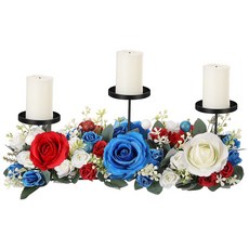 MUMUFY 47CM 장식 4일 7월 테이블 애국 250주년 기념 센터피스 18 5인치, Classic Style