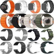 DAICOO 다이코 R8 42mm 스트랩 시계줄 밴드/DAICOO 다이코 R6 스트랩, 스퀘어스트랩 블랙, 1개