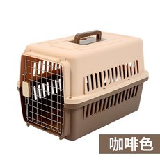 켄넬 바퀴포함 캐리어 고양이 케이지 강아지 애견 이동장 펫, B. 갈색
