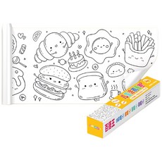 百搭王 兒童塗鴉畫卷 美食主題, 美食