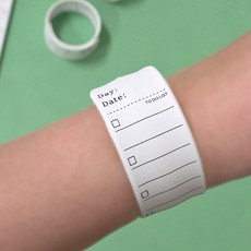 온코 체크리스트 메모 투두리스트 스케줄러 차트 손목 팔찌 자 M