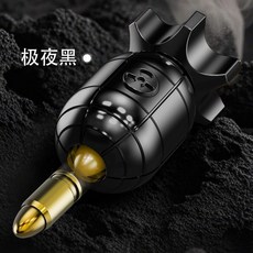 特工核彈轉動解壓玩具槍射彈兒童男孩背包鑰匙扣創意掛件禮物, 1個, 【极夜黑】特工小男孩+3弹