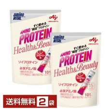 Health&Beauty 아지노모토 아미노 바이탈 아미노 단백질 딸기 맛 3.8g×10개입