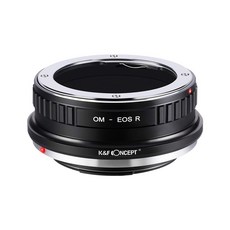 K&F Concept Olympus EOS RF 마운트 어댑터 렌즈-Canon R카메라 장착 올림푸스 OM-캐논, 1개