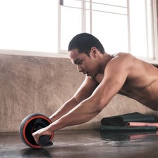 아이워너 AB휠 플러스 뱃살빼는운동 AB롤아웃 복근운동 AB슬라이더 홈트레이닝+셀러팩토리Shop, 빠른배송