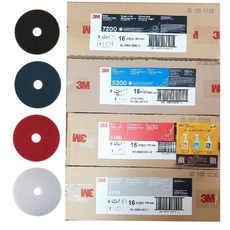 마루광택기패드 돌돌이패드 16인치 패드 5장 1박스 3M패드 검정 적색 청색 백색 7200 5300 5100 4100 패드, 3M 16인치 검정 세척용5장