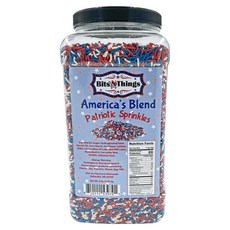 Bits N Things 애국 스프링클 혼합 2.3kg, 1개, 1g
