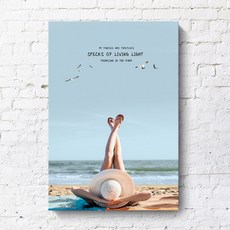 북유럽 해변 풍경 인테리어 액자 거실 장식 그림 모던한 디자인 아트포스터 우드액자 대형사진인화 매력적인 소형액자 현대적인 스타일 액자제작, 내부나무액자 B