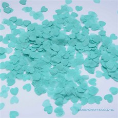 DIY 프로세스 하트 모양 종이 환경 보호 꽃 꽃잎 웨딩 파티 장식 흩어진 색종이 1500 개/팩, Heart Paper Confetti, HC27 Tiffany Blue
