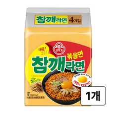 매콤고소 오뚜기 참깨라면 볶음면 봉지라면, 1개