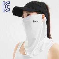 멀티스카프 페이스스카프 자외선차단마스크 에성넥워머 여름넥워머 여름마스크 쿨마스크 KC인증 남녀공용, 남녀공용 화이트(펀칭)