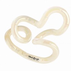 Uniloop纏結 專注力手指玩具 扭扭樂解壓神器 兒童益智玩具 戒焦慮助專注 禮物首選, 1個, 月光（微阻）