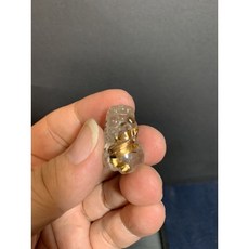 正宗燕尾鈦玫瑰金版鈦晶貔貅13號(可串手排已打側邊貫穿孔，可當吊墜已打吊墜孔）