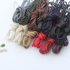 쏘잉갤러리 NEW) 3mm 오시도리면끈, 블랙(450cm), 1세트