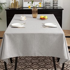 로커스 심플 원톤 방수 테이블 매트 식탁 보, 90*90cm (1-2인 티 테이블 용), 그레이, 방수가능, 1개
