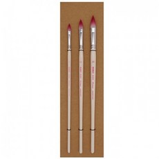 이오이오 EOEO 8325 오로라핑크 꽃붓 세트 수채화붓 아크릴붓 과슈붓, 1개, 3본세트