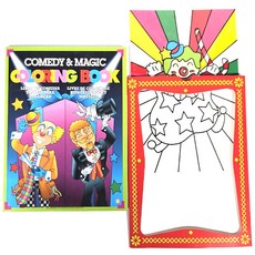 초보마술세트 학예회 장기자랑 (삐에로종이액자+ 컬러링매직북) 무대마술세트 간단한마술도구, 1개