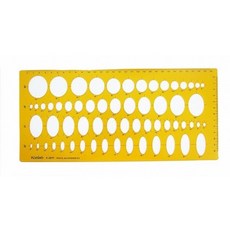 코링 템플렛 K-201F 종합타원 낱개 문구 사무용 제도용품 측정도구 학용품, [3040562]단일상품