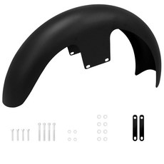 할리 투어링 로드 킹 일렉트라 스트리트 120 / R21에 적합한 배거 모델용 21인치 프론트 블랙 모터사이클 랩 머드가드, Pre-2023 120/R21, Unpainted