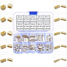 키디소이 JST 커넥터 키트 SH1.0 SMT 헤더 Jst 1mm 피치 IC 소켓 플러그 어댑터 JST-SH 2 /3 /4 /5 /6 /7 /8 /9 /10 /12Pin 표면, 6 JST-1.5MM-ZH-SMT-Vertical He