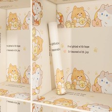 卡通衣櫃貼紙 防水防潮自粘壁紙, 好運兔兔【翻新又防潮】,60cm*1米（加厚鋁箔底）