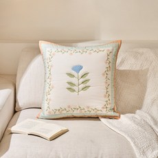 모던하우스 리빙 플라워 패치워크 핸드퀼트 쿠션커버 50x50 NF4226005